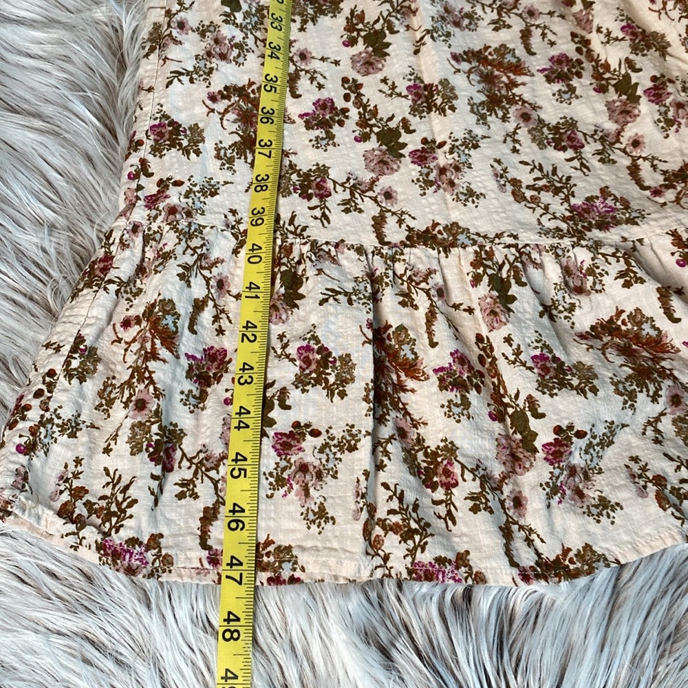 Frye Floral Cream and Brown Dress - Picture 8 of 10